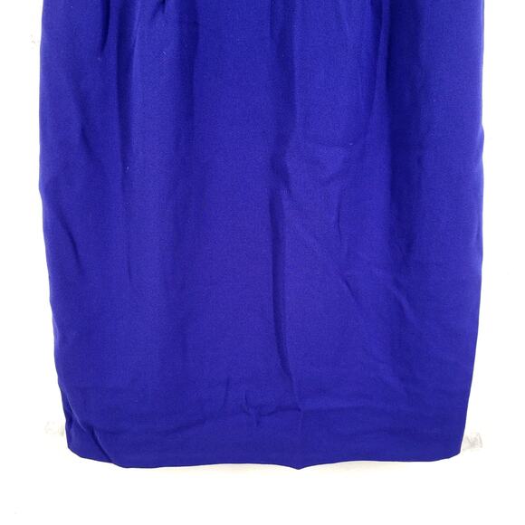 Ivanka Trump Dress Womens Sz 2 Blue with Gold Hardware Pleat Front Office Party - Picture 3 of 11